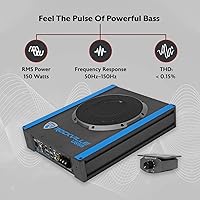 Rockville USS8 8″ 600W Slim Under-Seat Active Subwoofer — image 2