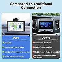 Leadtree 7-inch HD Portable Wireless CarPlay Screen — image 6