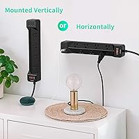 SUPERDANNY 16.5FT Power Strip Surge Protector with USB — image 6