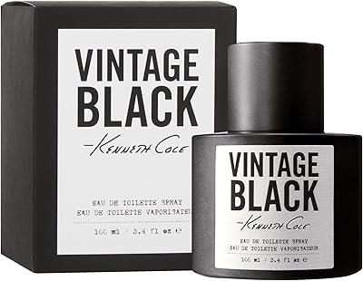 Kenneth Cole Vintage Black Eau de Toilette Spray Cologne for Men, 3.4 Fl. Oz.