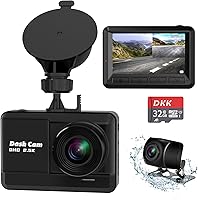 DKK Dash Cam Front and Rear, 2.5K+1080P — image 1