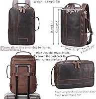 Masa Kawa Leather 15.6″ Laptop Backpack for Men — image 4