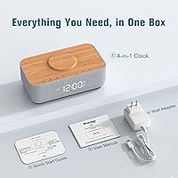 REACHER Alarm Clock Radio R9BT-RA with Wireless Charging — image 8