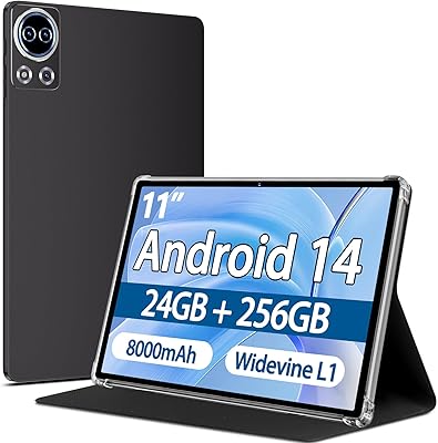 SKYEGG K15 11-inch Android 14 Tablet, 24GB RAM, 256GB Storage