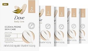 Dove Body Love Eczema-Prone Skin Care Beauty Bar Soap 10 Count Fragrance Free Review