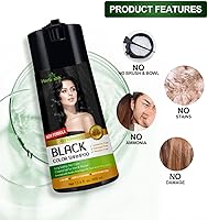 Herbishh Hair Color Shampoo for Gray Hair – Black (400ml) — image 7