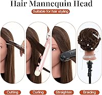 Neverland Beauty & Health 20″ Mannequin Head with 100% Human Hair — image 3