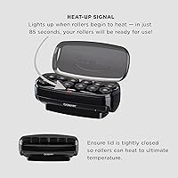 Conair Velvet Flocked Hot Rollers, 12 Jumbo 1 ½″ Rollers with Clips — image 3