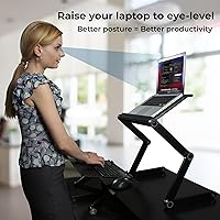 Uncaged Ergonomics WorkEZ Adjustable Standing Desk Converter — image 2