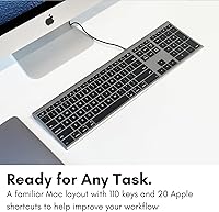 Macally Ultra-Slim USB Wired Computer Keyboard — image 3