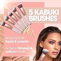 Lamora Kabuki Makeup Brush Set - 10 Pc Collection — image 3