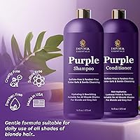 INFINA ESSENTIALS Purple Shampoo and Conditioner Set, 16 fl oz — image 4