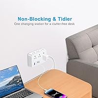 Asamoom 20 FT Extension Cord with 6 Outlets and 4 USB Ports — image 2