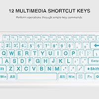 SABLUTE Large Print Backlit Keyboard KB113 — image 6