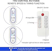 SCOOYEEES Silent USB Powered Ceiling Fan with Remote Control — image 3
