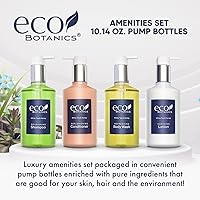 Eco Botanics Hotel Amenities Set 10.14oz | Shampoo, Conditioner, Body Wash, Lotion — image 2