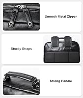 MOYYI Leather Backpack 15.6 Inch Laptop Black — image 4