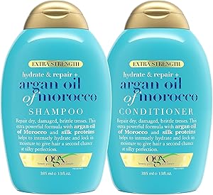 OGX Extra Strength Hydrate & Repair Argan Oil of Morocco Shampoo & Conditioner Set, 13 Fl Oz Review