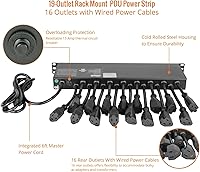 Tecmojo 1U Rack Mount PDU Power Distribution Unit — image 5