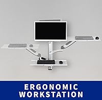 VIVO STAND-SIT1KW Sit-Stand Wall Mount Workstation — image 4