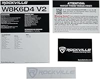 Rockville W8K6D4 V2 8″ 1400w Peak Car Audio Subwoofer — image 8