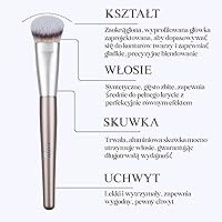 SaDM Shiny Contoured Makeup Brush - Champagne Gold — image 2