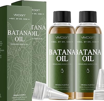 Vivccon Batana Oil Kit for Hair Growth & Skin Radiance, 8.46oz (Pack of 2)
