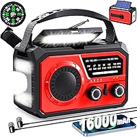 ZZMICHP 16000mAh Hand Crank Emergency Weather Radio — image 1