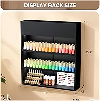 OmySalon 32-Inch 3-Tier LED Nail Polish Organizer Shelf — image 3