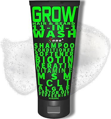 BBS BEST BEARD STUFF GROW Hair & Beard Wash 11-in-1