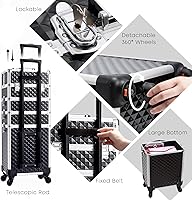 Faquenc Rolling Makeup Case with Wheels — image 7