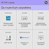 HP 15.6-inch Laptop, 12th Gen Intel Core i5, 16GB RAM, 512GB SSD — image 3