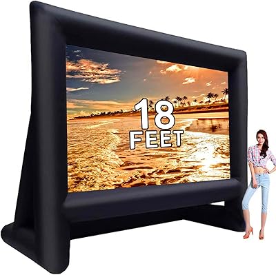 GYUEM 18ft Inflatable Outdoor Projector Movie Screen