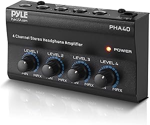 Pyle PHA40 4-Channel Portable Stereo Headphone Amplifier Review