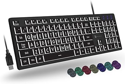 X9 Large Print Backlit Keyboard