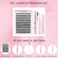 LAUBESS Lash Clusters Kit 40D-D-Mix9-16mm — image 2