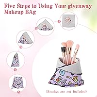 GALHUBIS Makeup Train Case with Mirror, Black — image 2