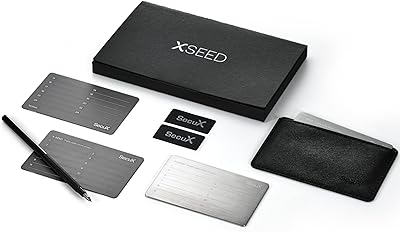 SecuX XSEED Bitcoin Wallet Seed Storage Steel Plate