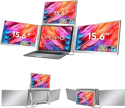 FOPO 15.6″ Laptop Screen Extender Monitor