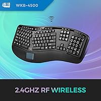 Adesso WKB-4500UB Wireless Ergonomic Keyboard with Touchpad — image 2