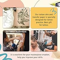 WZPB Tattoo Skin with Transfer Paper Kit - 20Pcs Practice Skin + 20Pcs Transfer Paper — image 7