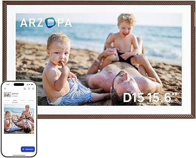 Arzopa 15.6″ Digital Picture Frame, 32GB Storage
