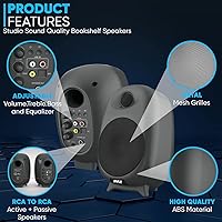 Pyle PBKSR40 Bluetooth Bookshelf Speakers — image 7