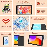 BYANDBY BYQ2 7-inch Android 15.0 Tablet, 6GB RAM, 32GB Storage — image 3