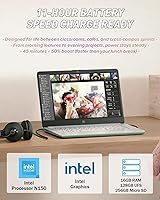 HP 2025 14-inch Laptop - 16GB RAM, 128GB UFS, 256GB MSD, Windows 11 Pro — image 4