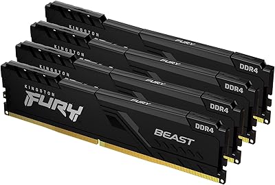 Kingston FURY Beast 128GB (4x32GB) 3600MT/s DDR4 Desktop Memory Kit