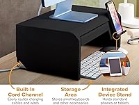 Bostitch Konnect Adjustable Monitor Riser with Drawer & Phone Holder — image 5