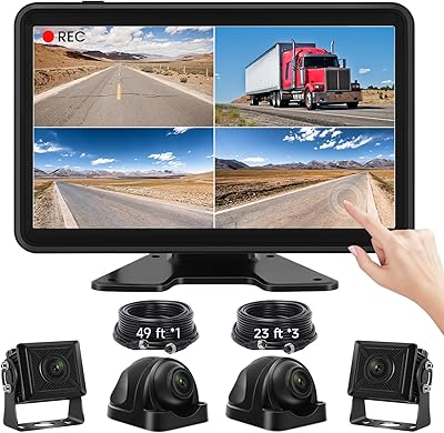 Losuudy L-A5 Wired Backup Camera System with 10.1″ Monitor