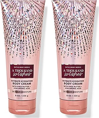 Bath & Body Works A Thousand Wishes Ultimate Hydration Body Cream 8oz 2-Pack