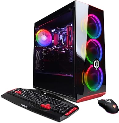 CyberpowerPC Gamer Xtreme VR Gaming PC, Intel Core i5-9400F, NVIDIA GeForce GTX 1660, 8GB RAM, 120GB SSD, 1TB HDD